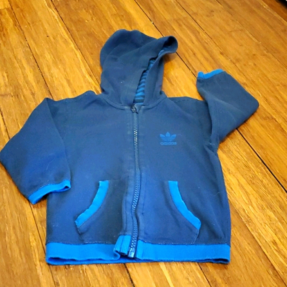 Adidas toddler zipper hoodie
